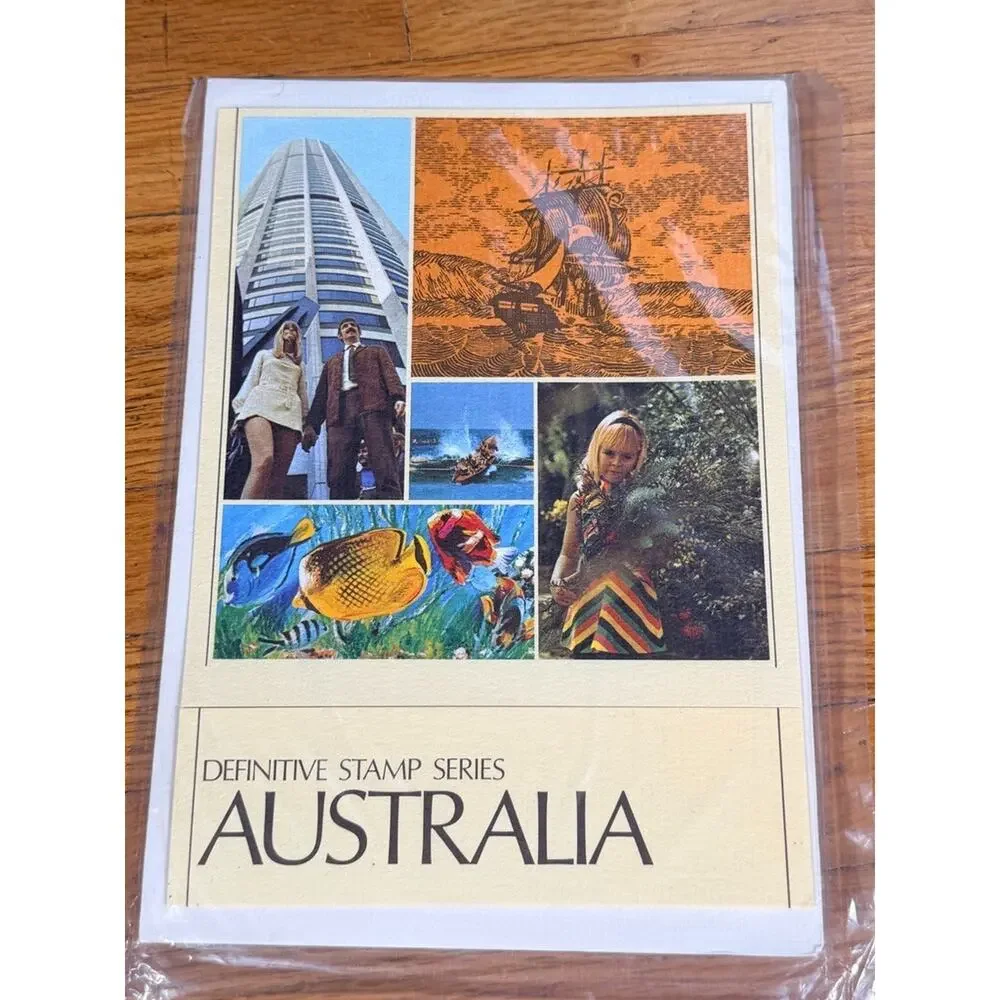 vintage Australia Stamp Collection Lot 3 Sets Definitive Antarctic Territory